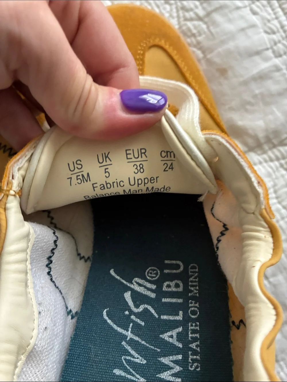 Blowfish Mustard Yellow and White Sneakers